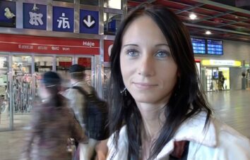 Picture - Czech Streets 57 – Martina Squirts On The Main Train Station