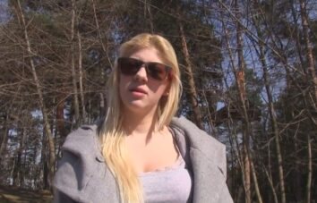 Picture - Public Agent – Cute blonde sucks cock  outside