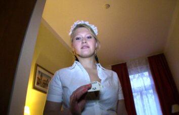 Picture - Public Agent – Hotel Maid Gets The Tip Of  Stranger’s Cock In Her Pussy